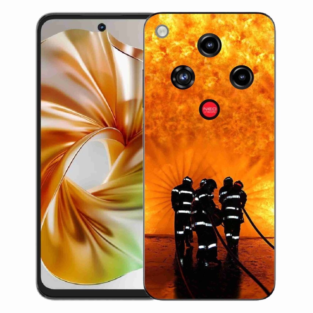 Gélový kryt mmCase na ZTE Nubia Focus 2 - požiar
