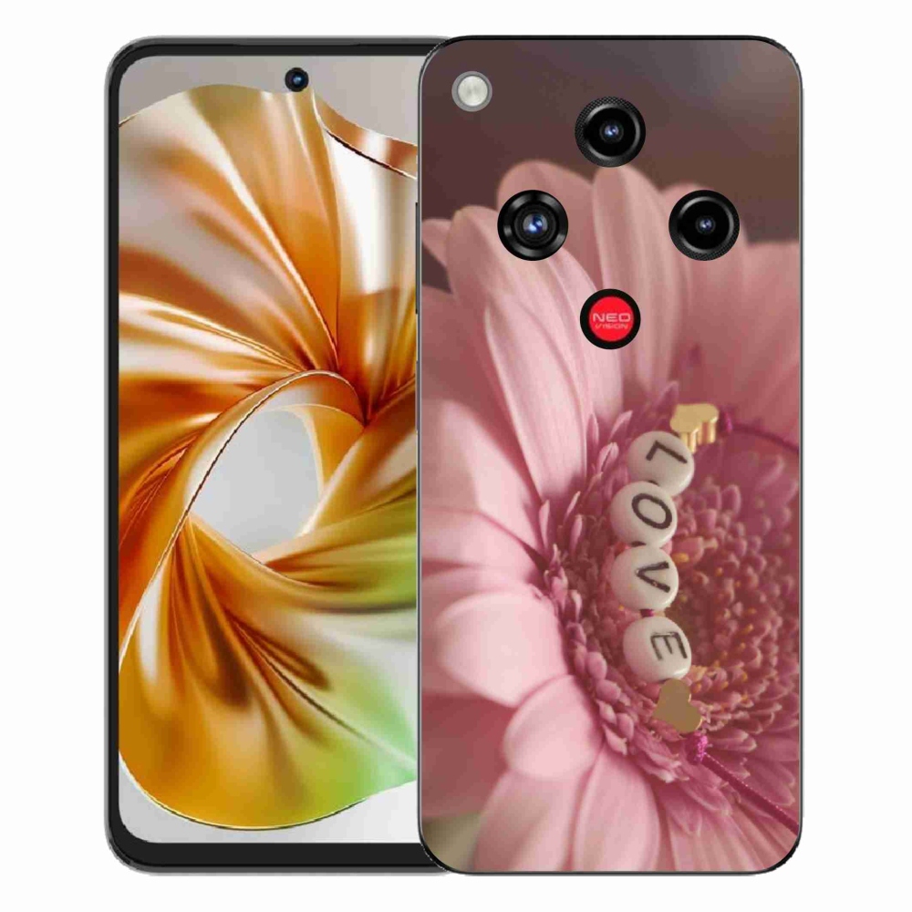 Gélový kryt mmCase na ZTE Nubia Focus 2 - prívesok love