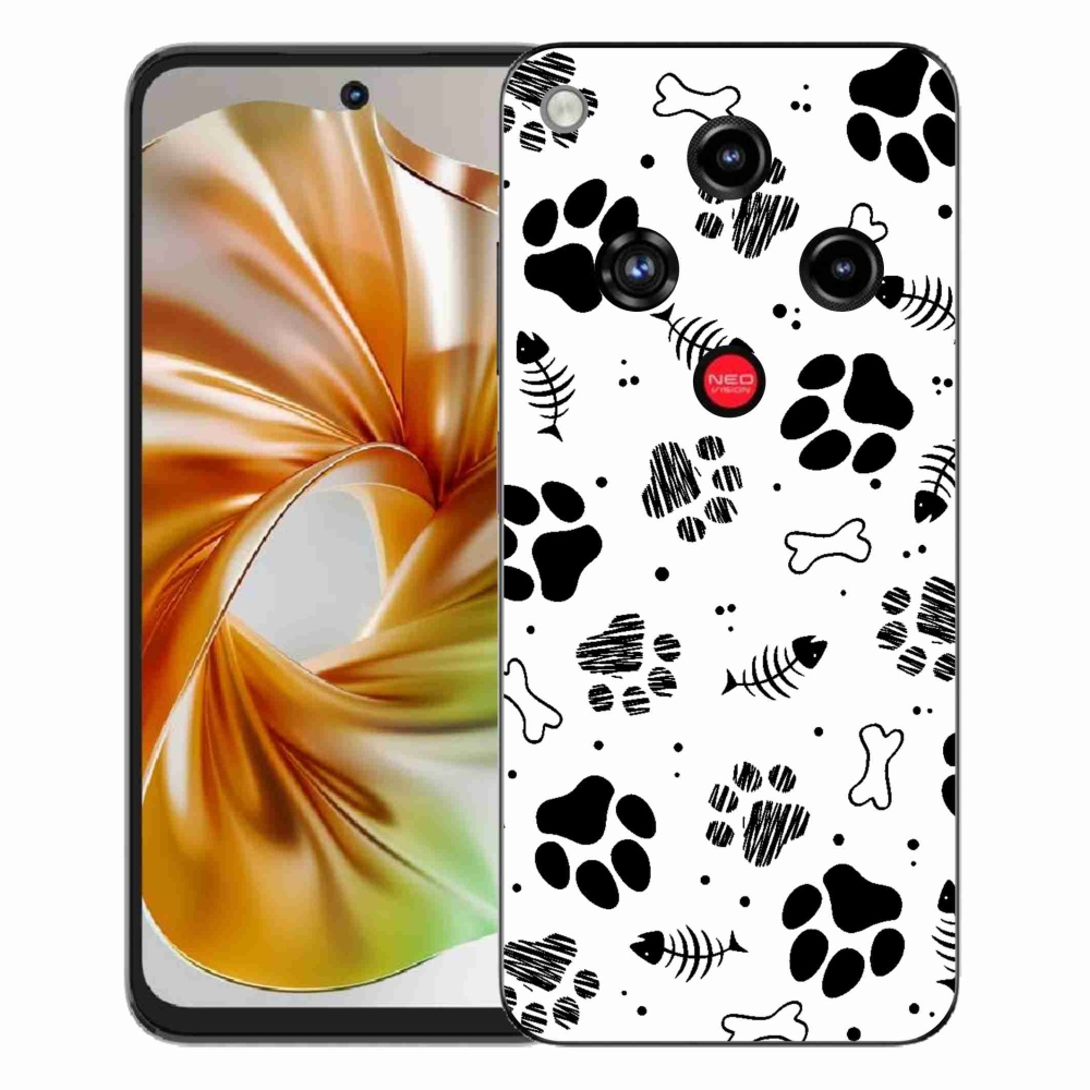 Gélový kryt mmCase na ZTE Nubia Focus 2 - psie labky 1