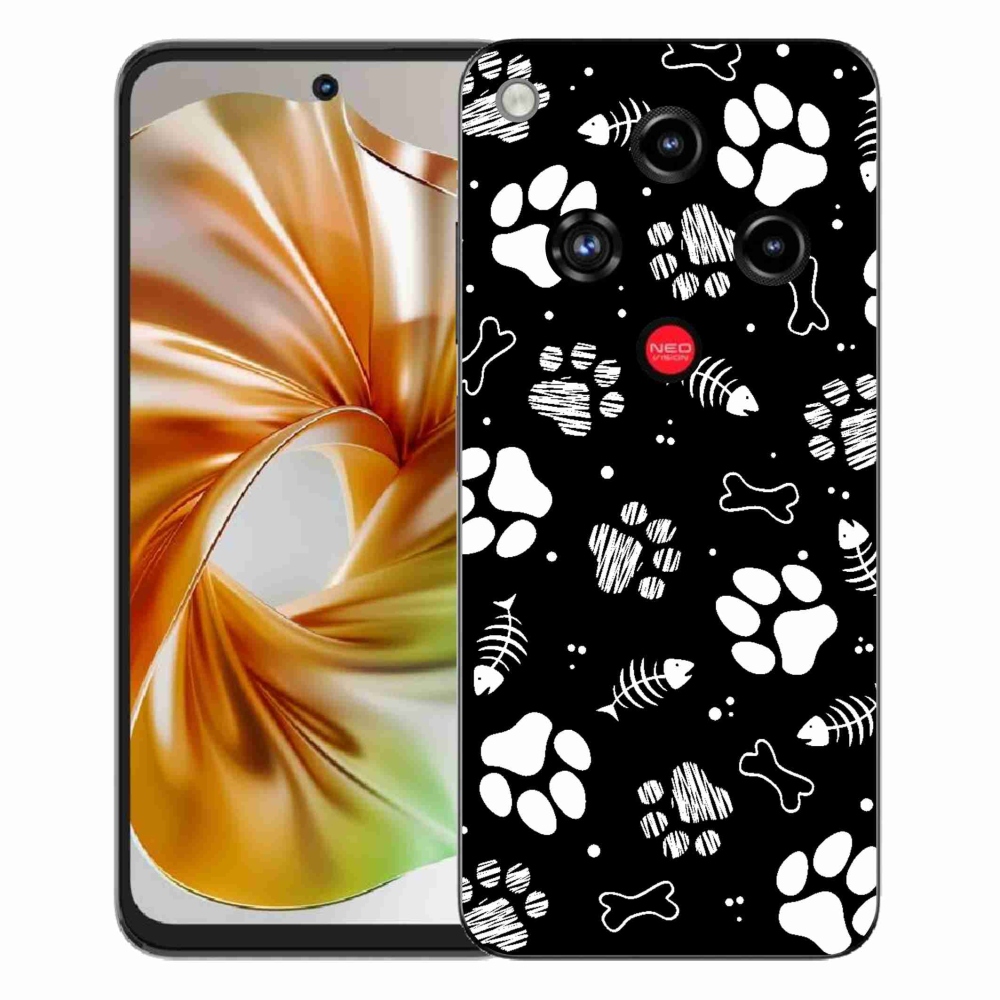 Gélový kryt mmCase na ZTE Nubia Focus 2 - psie labky