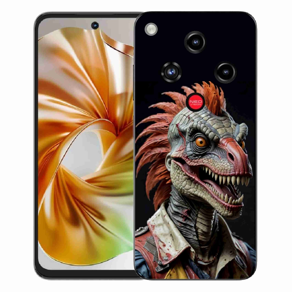 Gélový kryt mmCase na ZTE Nubia Focus 2 - punk dinosaurus