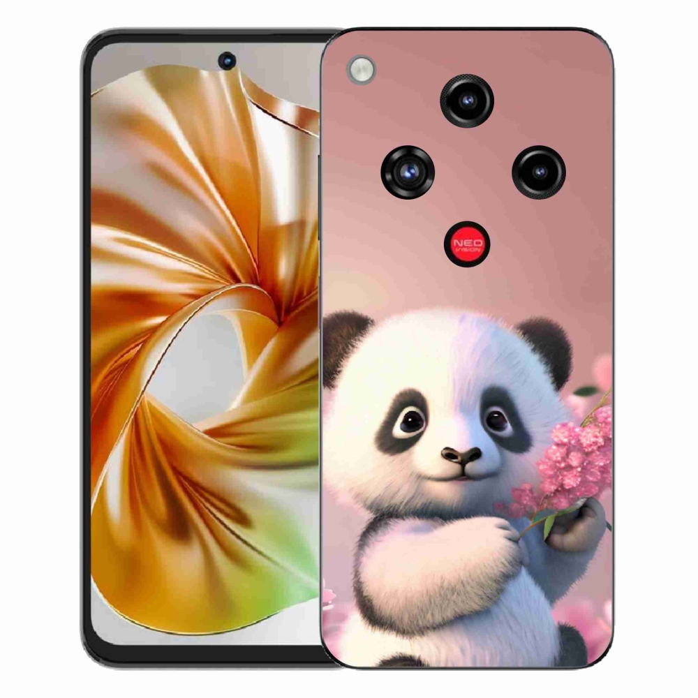 Gélový kryt mmCase na ZTE Nubia Focus 2 - roztomilá panda