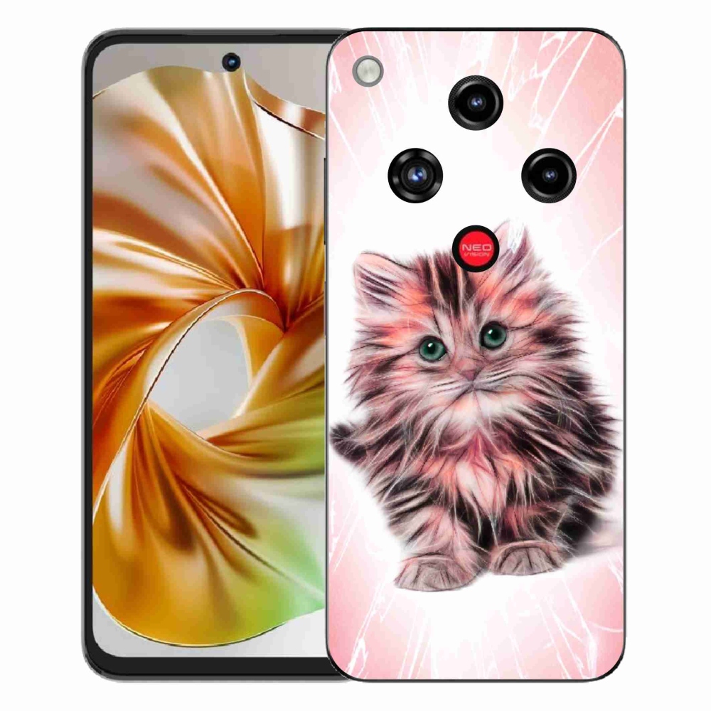 Gélový kryt mmCase na ZTE Nubia Focus 2 - roztomilé mačiatko