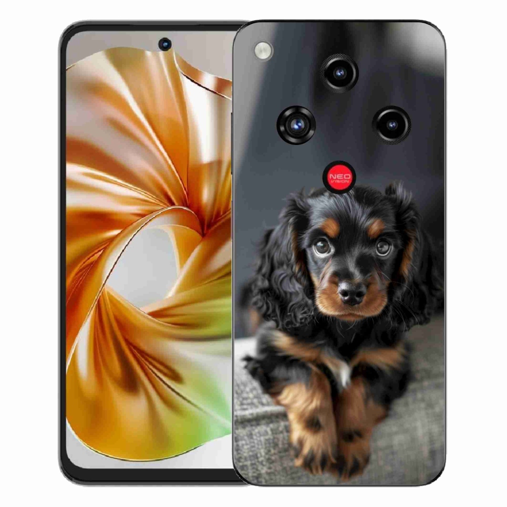 Gélový kryt mmCase na ZTE Nubia Focus 2 - roztomilý dlhosrstý jazvečík