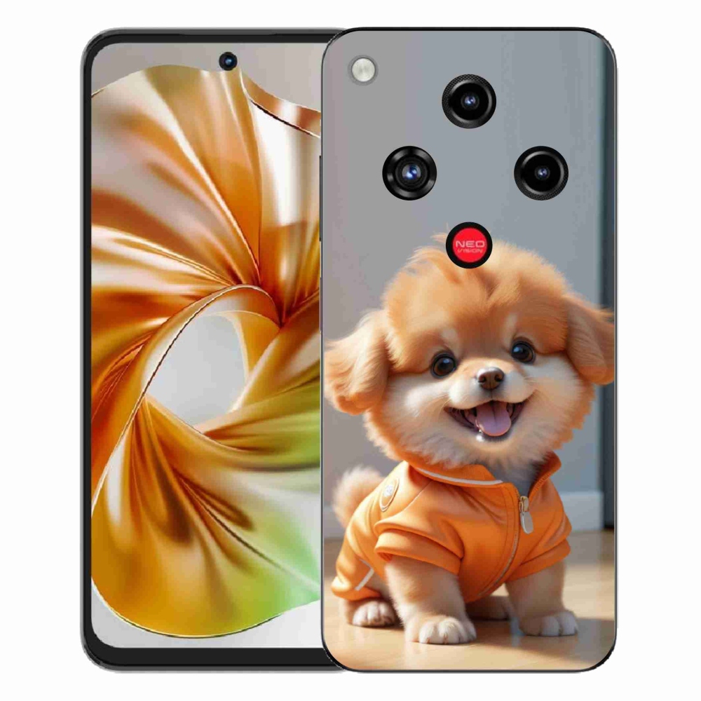 Gélový kryt mmCase na ZTE Nubia Focus 2 - roztomilý pomeranian v mikine