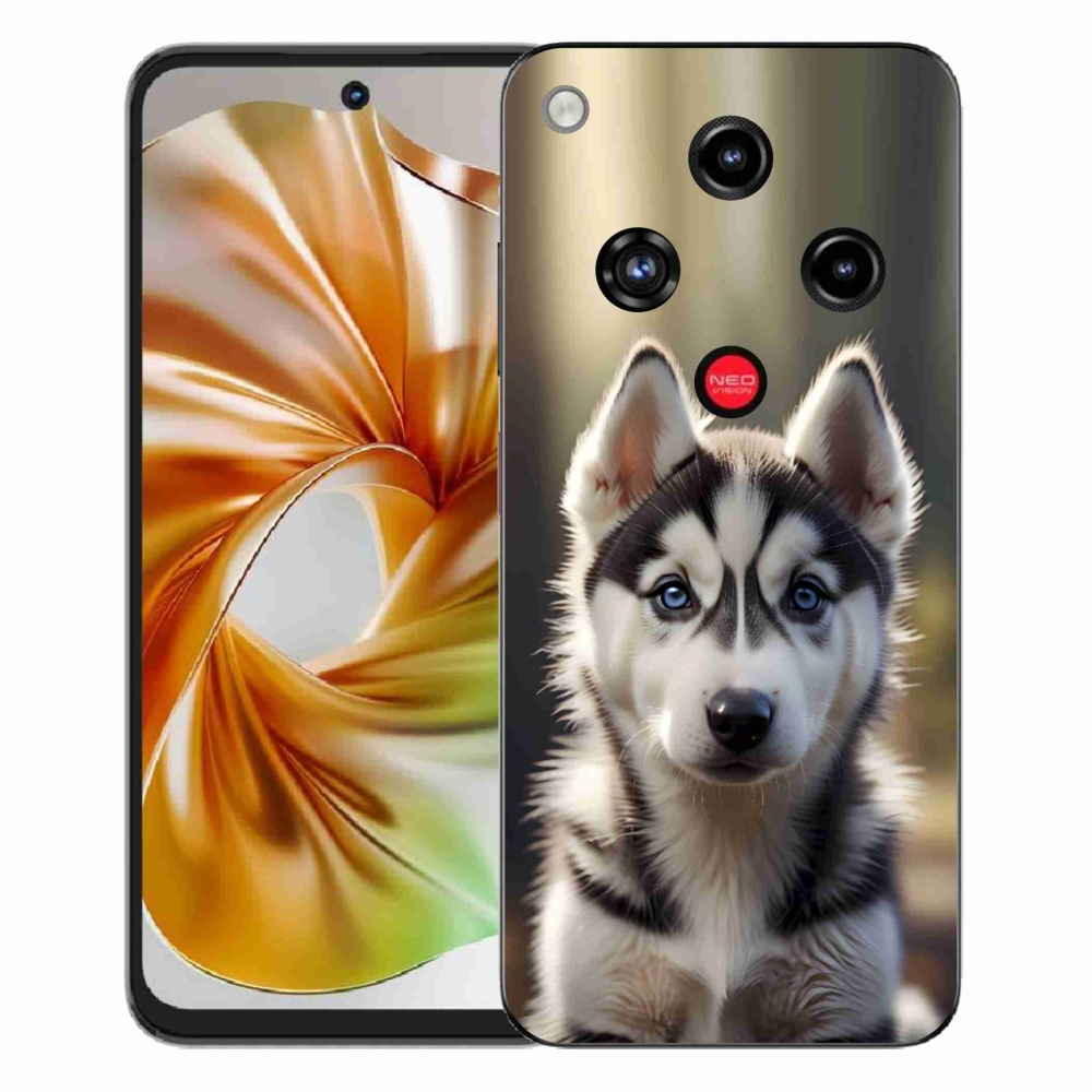 Gélový kryt mmCase na ZTE Nubia Focus 2 - roztomilý sibírsky husky