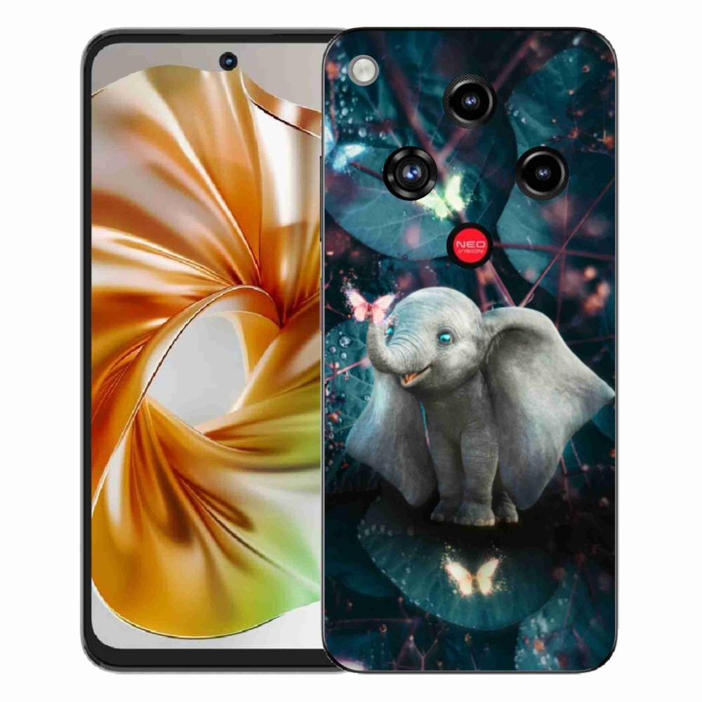 Gélový kryt mmCase na ZTE Nubia Focus 2 - roztomilý slon