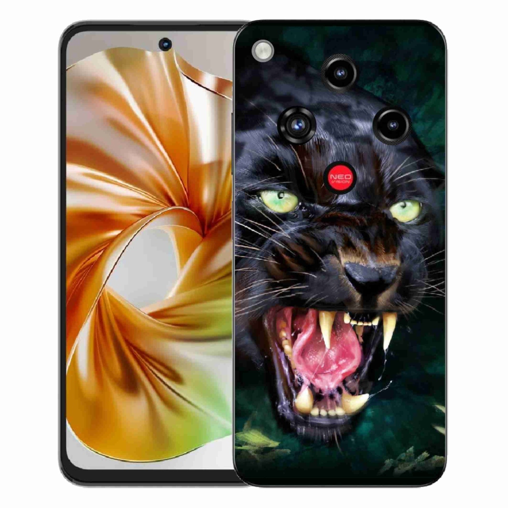 Gélový kryt mmCase na ZTE Nubia Focus 2 - rozzúrený čierny panter
