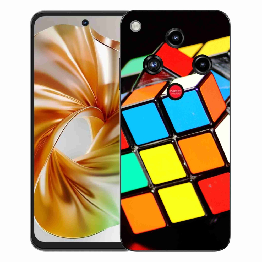 Gélový kryt mmCase na ZTE Nubia Focus 2 - rubikova kocka