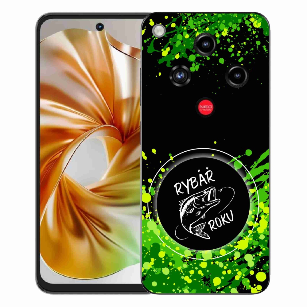 Gélový kryt mmCase na ZTE Nubia Focus 2 - rybár roku čierne pozadie