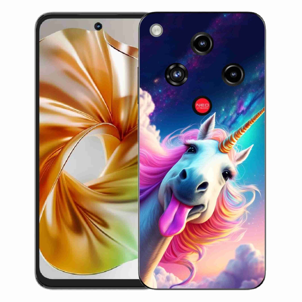 Gélový kryt mmCase na ZTE Nubia Focus 2 - šialený jednorožec