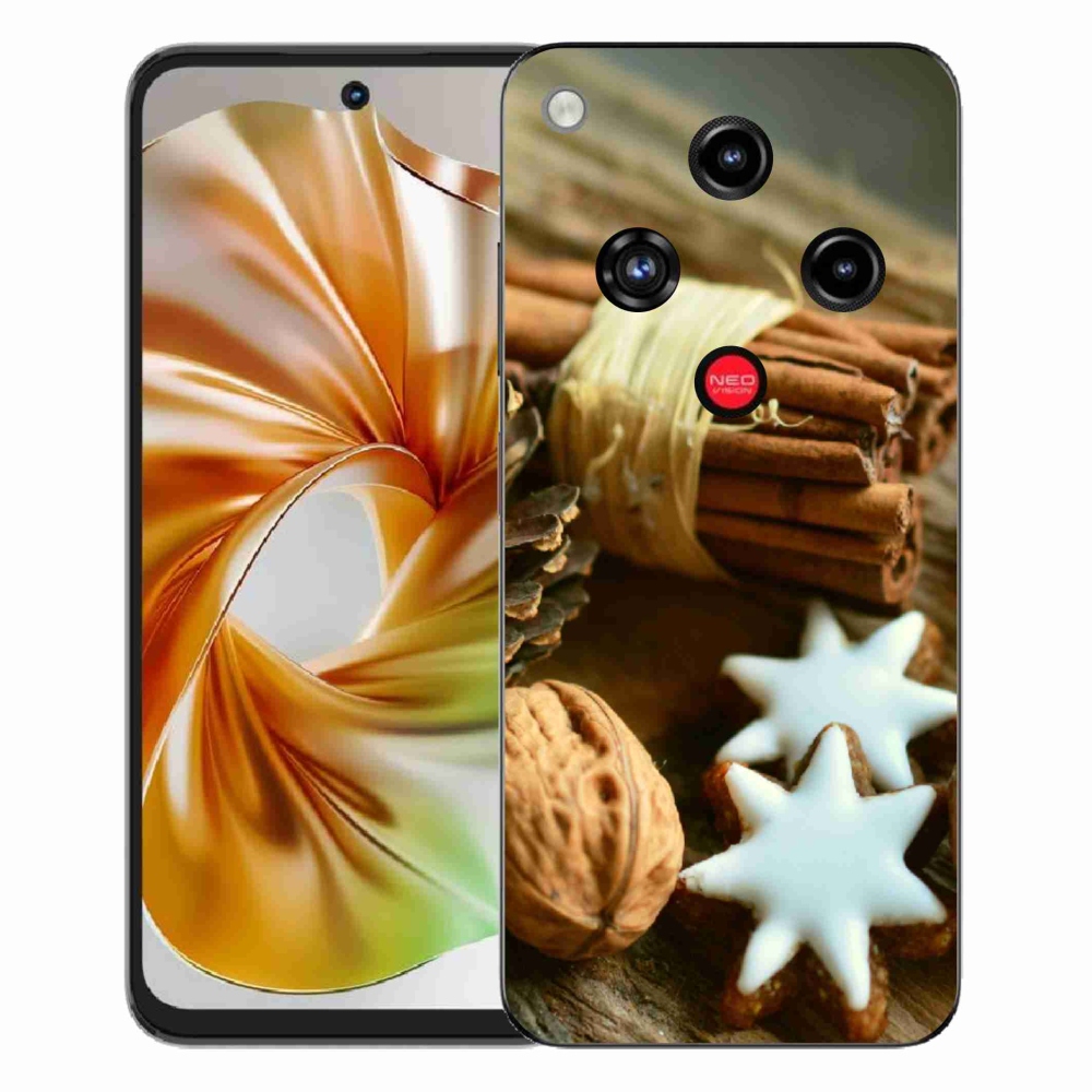 Gélový kryt mmCase na ZTE Nubia Focus 2 - škorica a perníčky