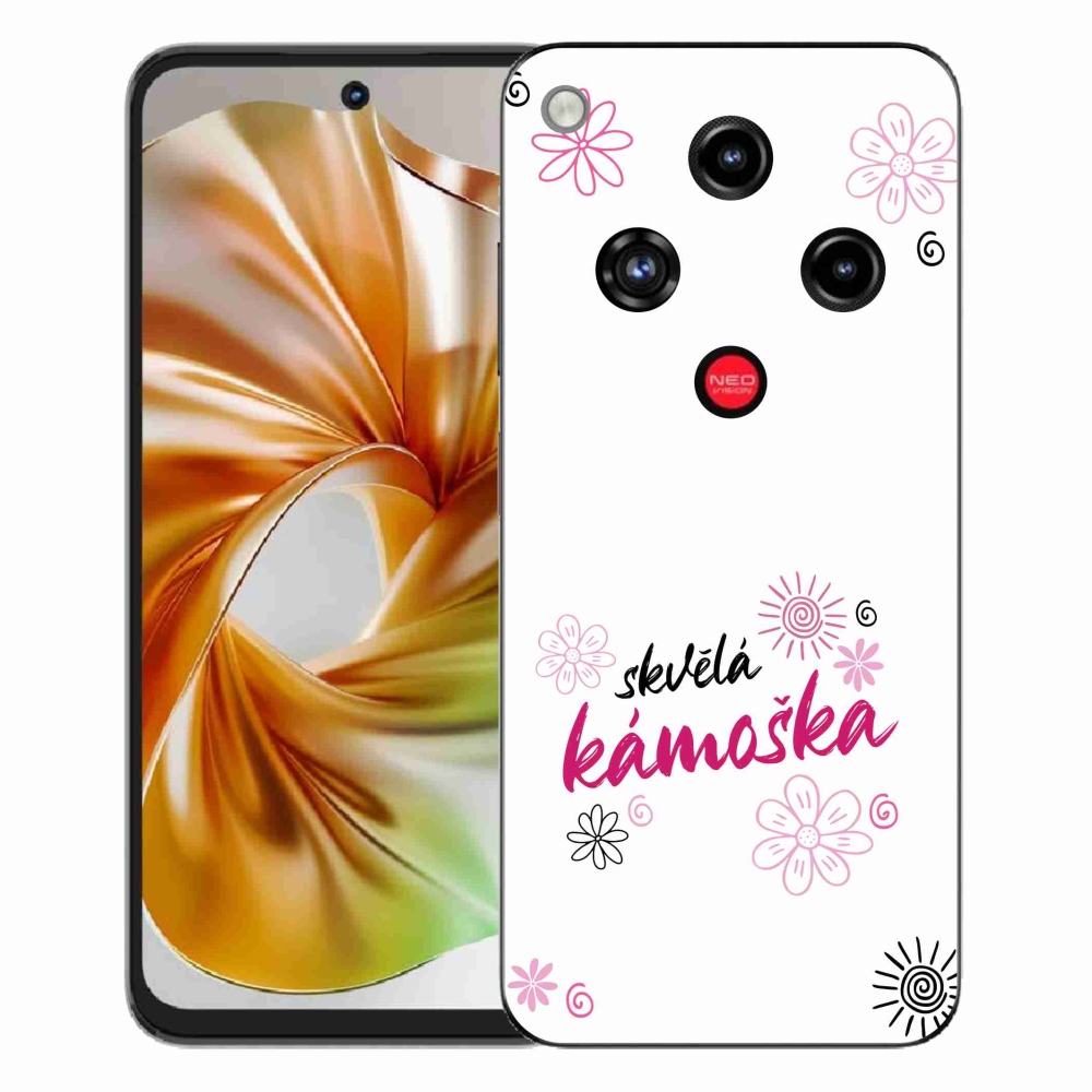 Gélový kryt mmCase na ZTE Nubia Focus 2 - skvelá kamoška biele pozadie