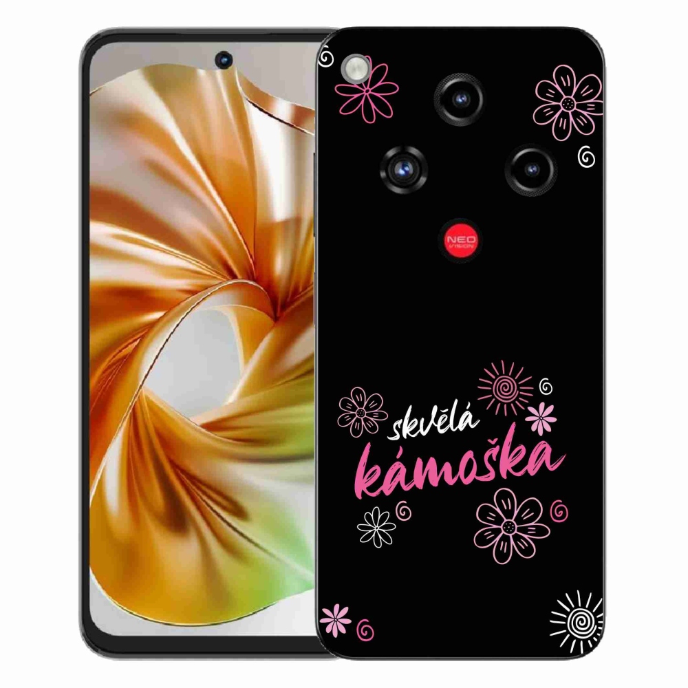 Gélový kryt mmCase na ZTE Nubia Focus 2 - skvelá kamoška čierne pozadie
