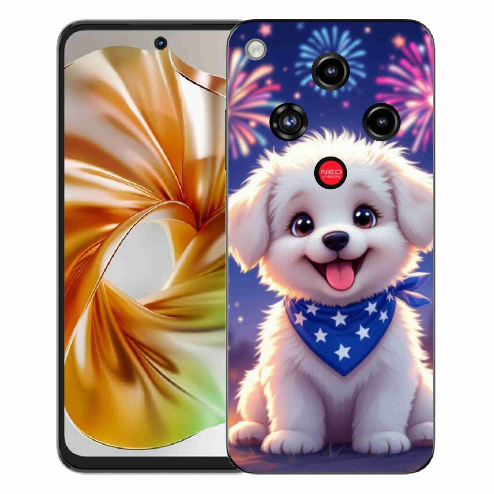 Gélový kryt mmCase na ZTE Nubia Focus 2 - slávnostné šteňa