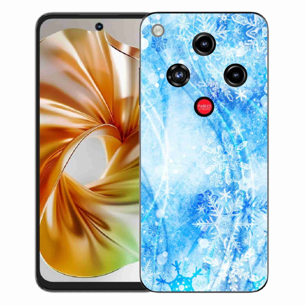 Gélový kryt mmCase na ZTE Nubia Focus 2 - snehové vločky