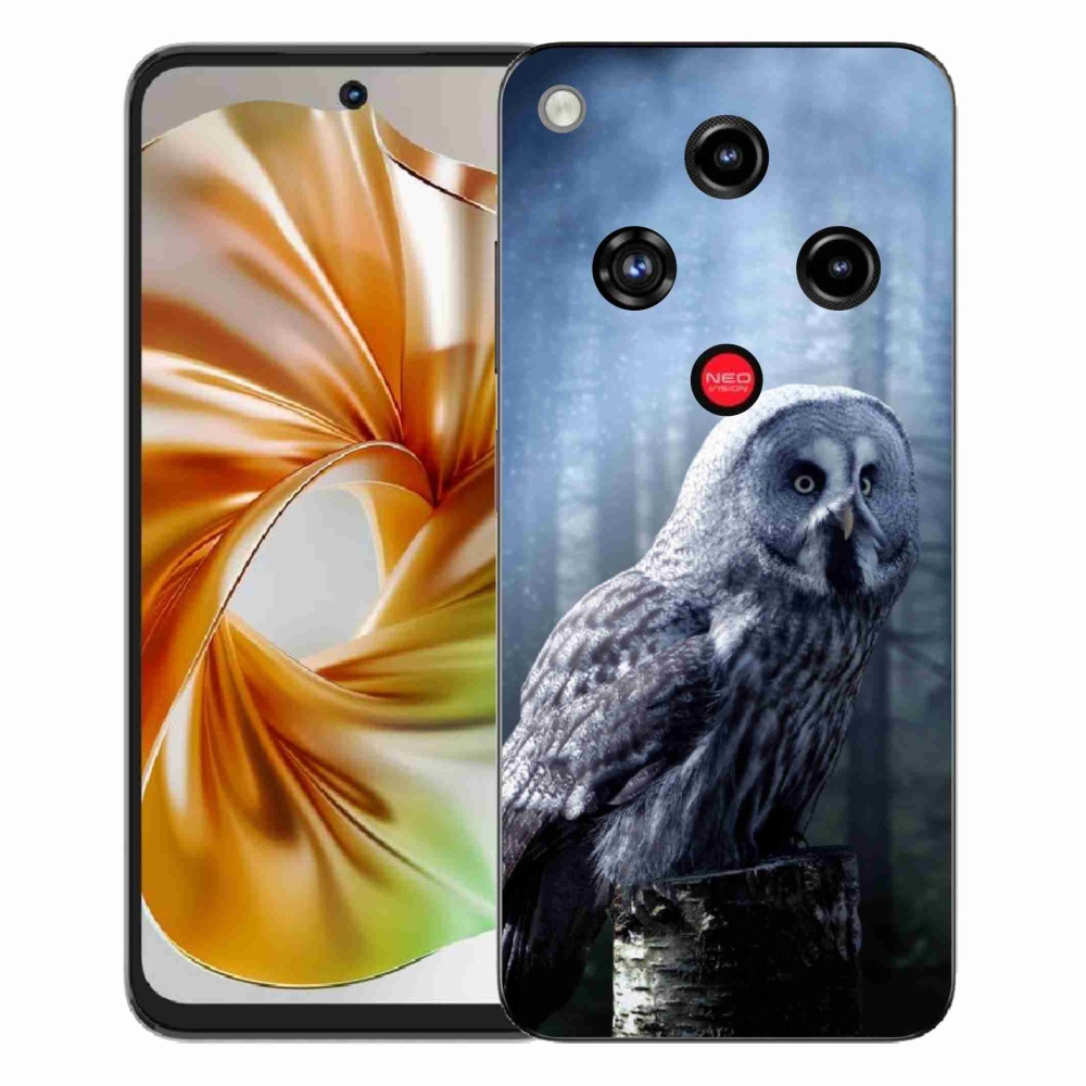 Gélový kryt mmCase na ZTE Nubia Focus 2 - sova