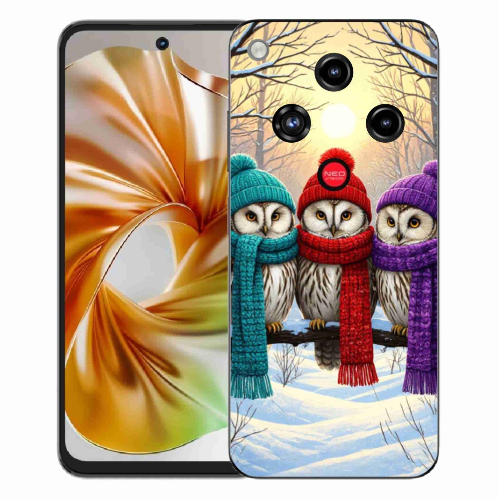 Gélový kryt mmCase na ZTE Nubia Focus 2 - soví priatelia