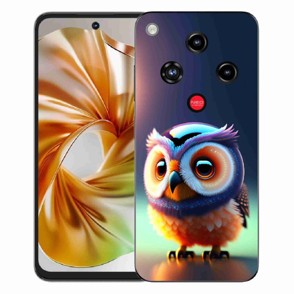 Gélový kryt mmCase na ZTE Nubia Focus 2 - sovička