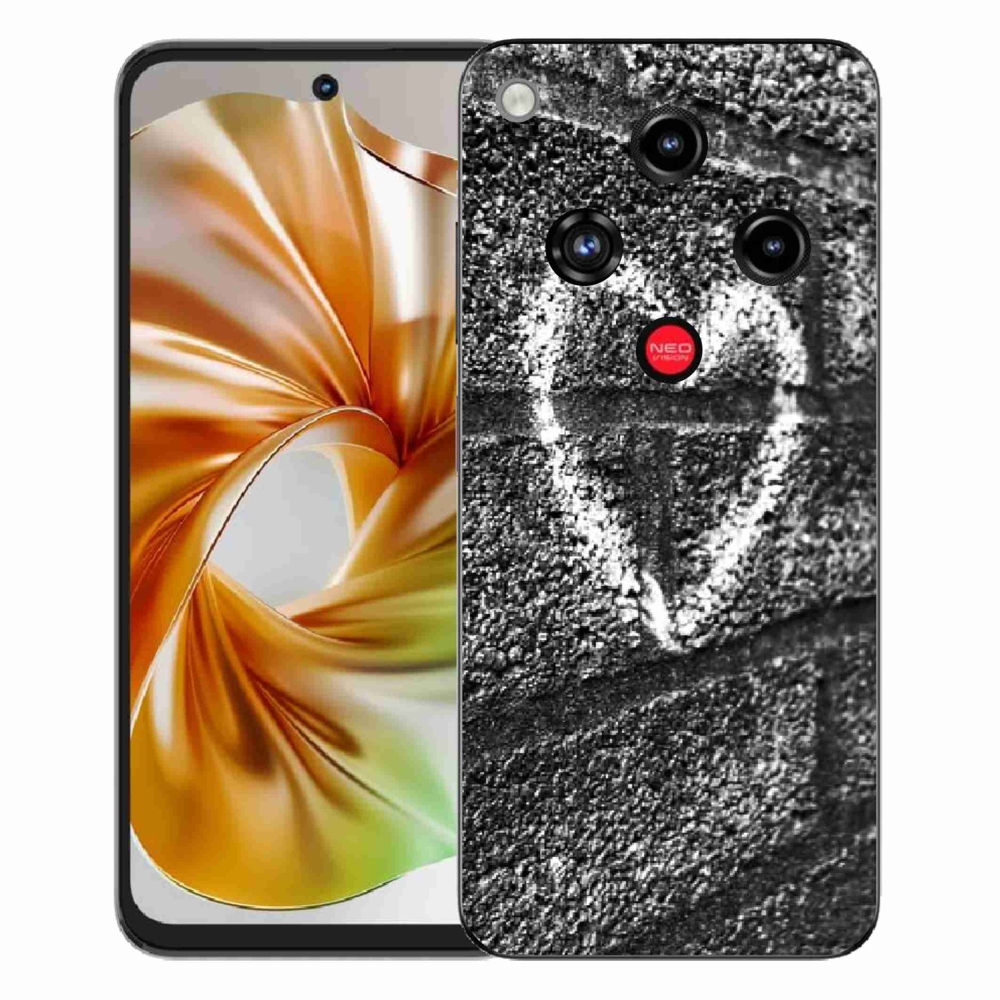 Gélový kryt mmCase na ZTE Nubia Focus 2 - srdce na stene