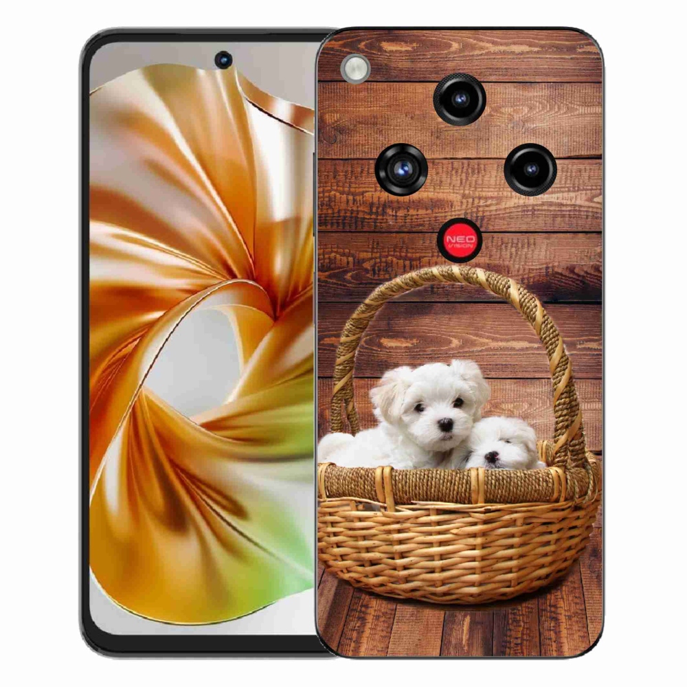 Gélový kryt mmCase na ZTE Nubia Focus 2 - šteniatka