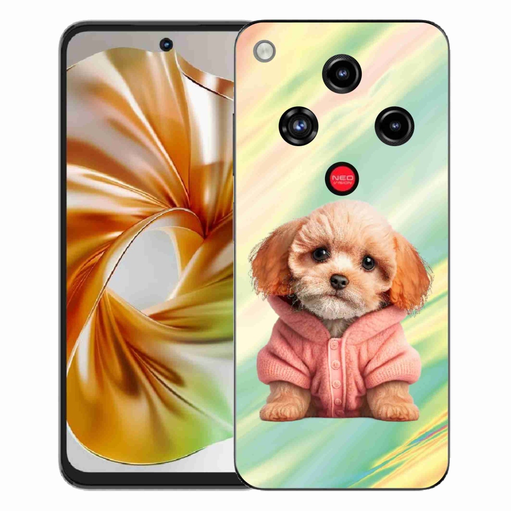 Gélový kryt mmCase na ZTE Nubia Focus 2 - šteňa vo svetri