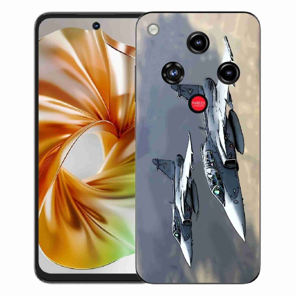 Gélový kryt mmCase na ZTE Nubia Focus 2 - stíhačky