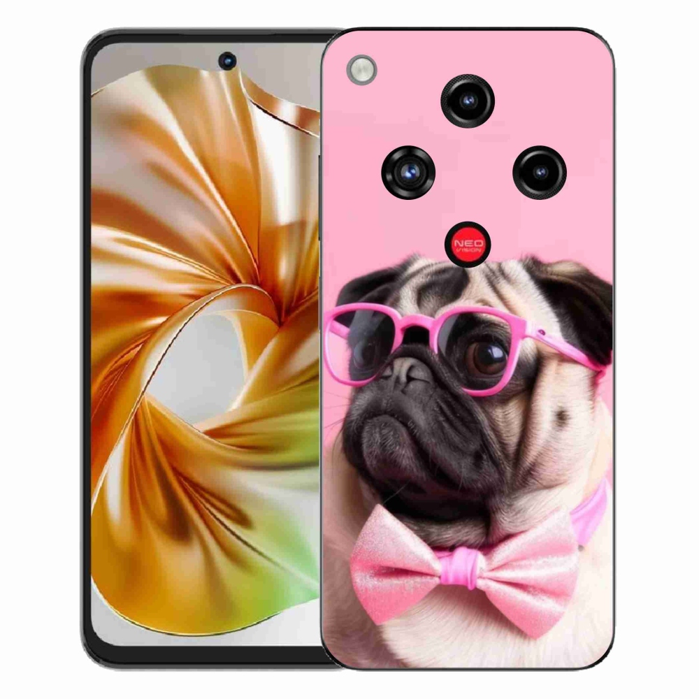 Gélový kryt mmCase na ZTE Nubia Focus 2 - štýlový mops