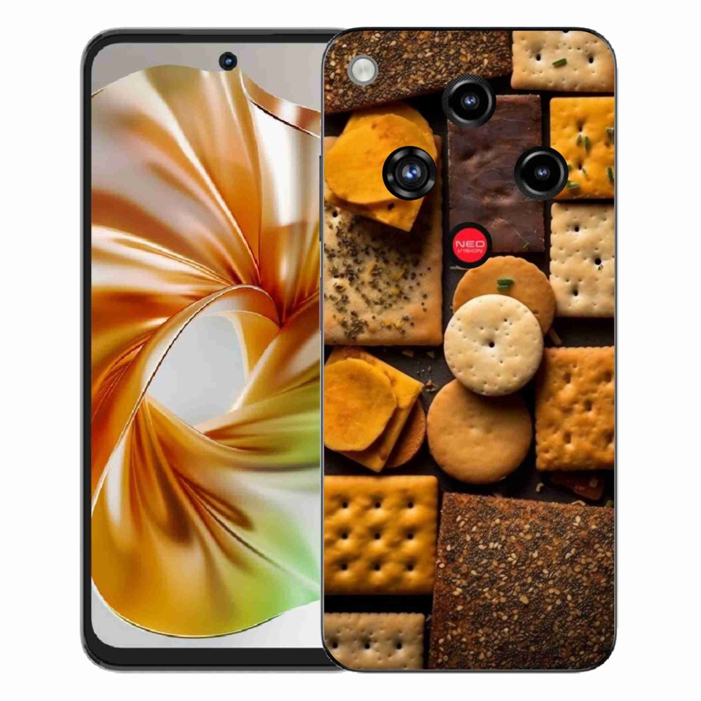 Gélový kryt mmCase na ZTE Nubia Focus 2 - sušienky