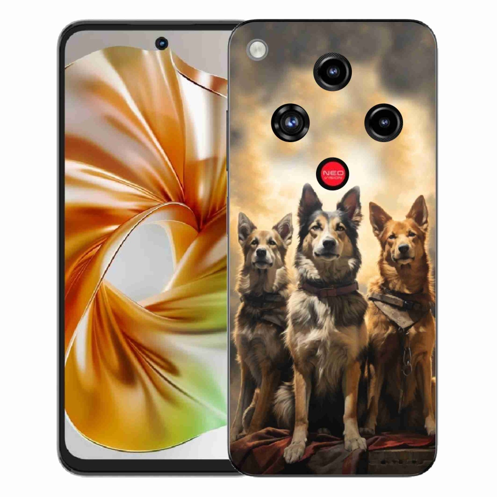 Gélový kryt mmCase na ZTE Nubia Focus 2 - tri psy