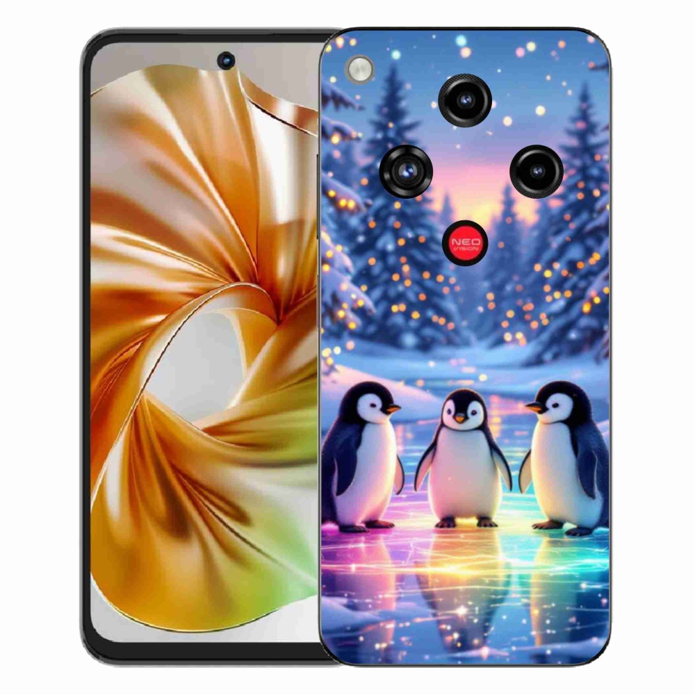 Gélový kryt mmCase na ZTE Nubia Focus 2 - tučniaky