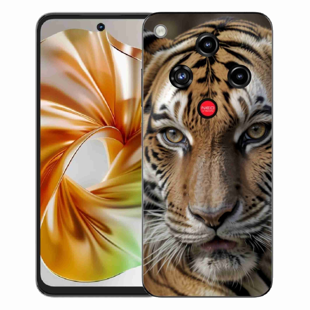 Gélový kryt mmCase na ZTE Nubia Focus 2 - tigrie pohľad