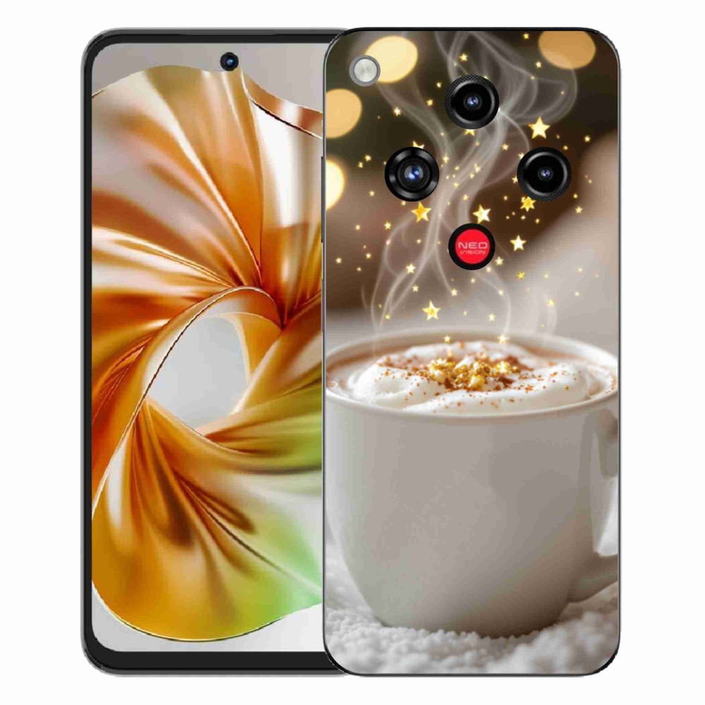 Gélový kryt mmCase na ZTE Nubia Focus 2 - vianočný horúci nápoj
