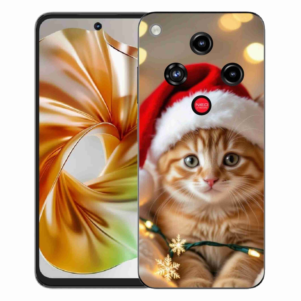 Gélový kryt mmCase na ZTE Nubia Focus 2 - vianočné mačiatko