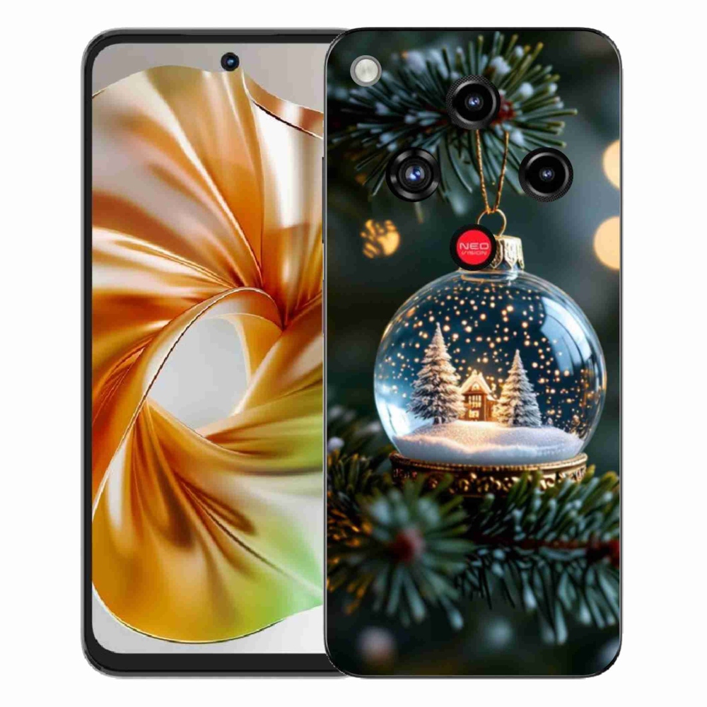 Gélový kryt mmCase na ZTE Nubia Focus 2 - vianočné gule 2
