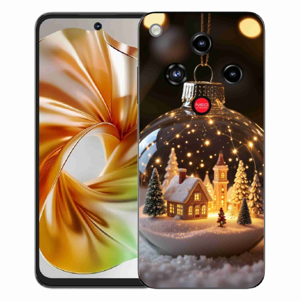 Gélový kryt mmCase na ZTE Nubia Focus 2 - vianočné gule 3