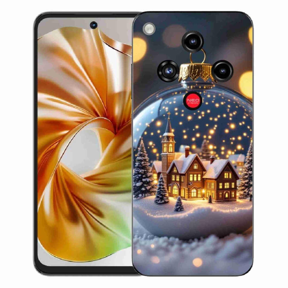 Gélový kryt mmCase na ZTE Nubia Focus 2 - vianočné gule 4
