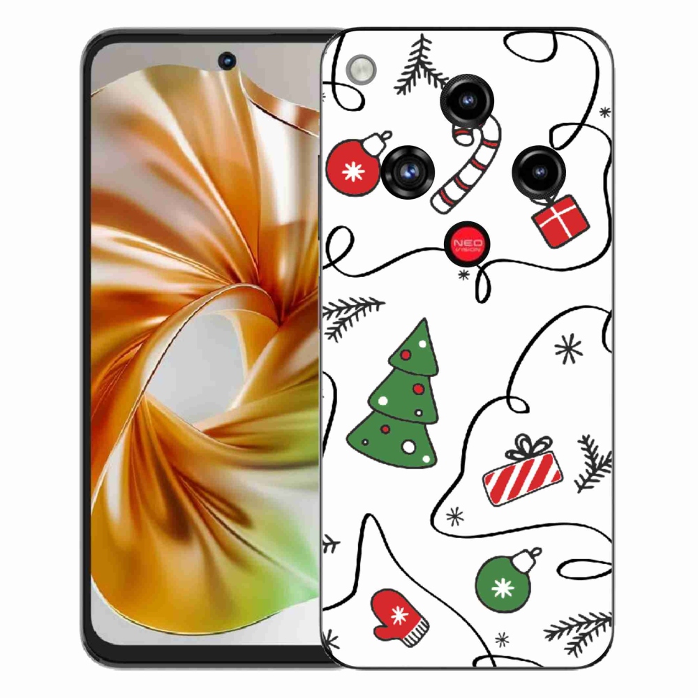 Gélový kryt mmCase na ZTE Nubia Focus 2 - vianočné motívy