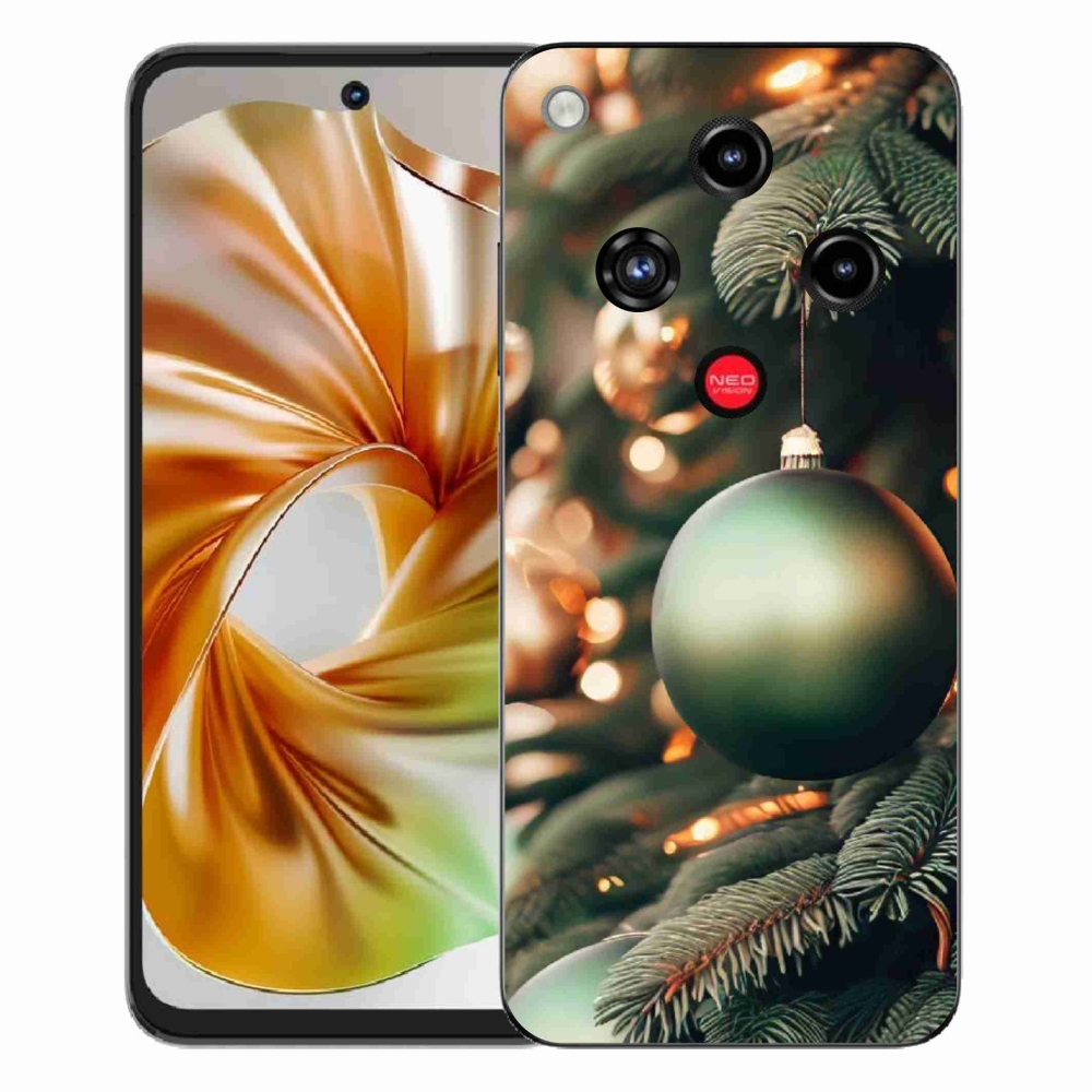 Gélový kryt mmCase na ZTE Nubia Focus 2 - vianočné ozdoby 1