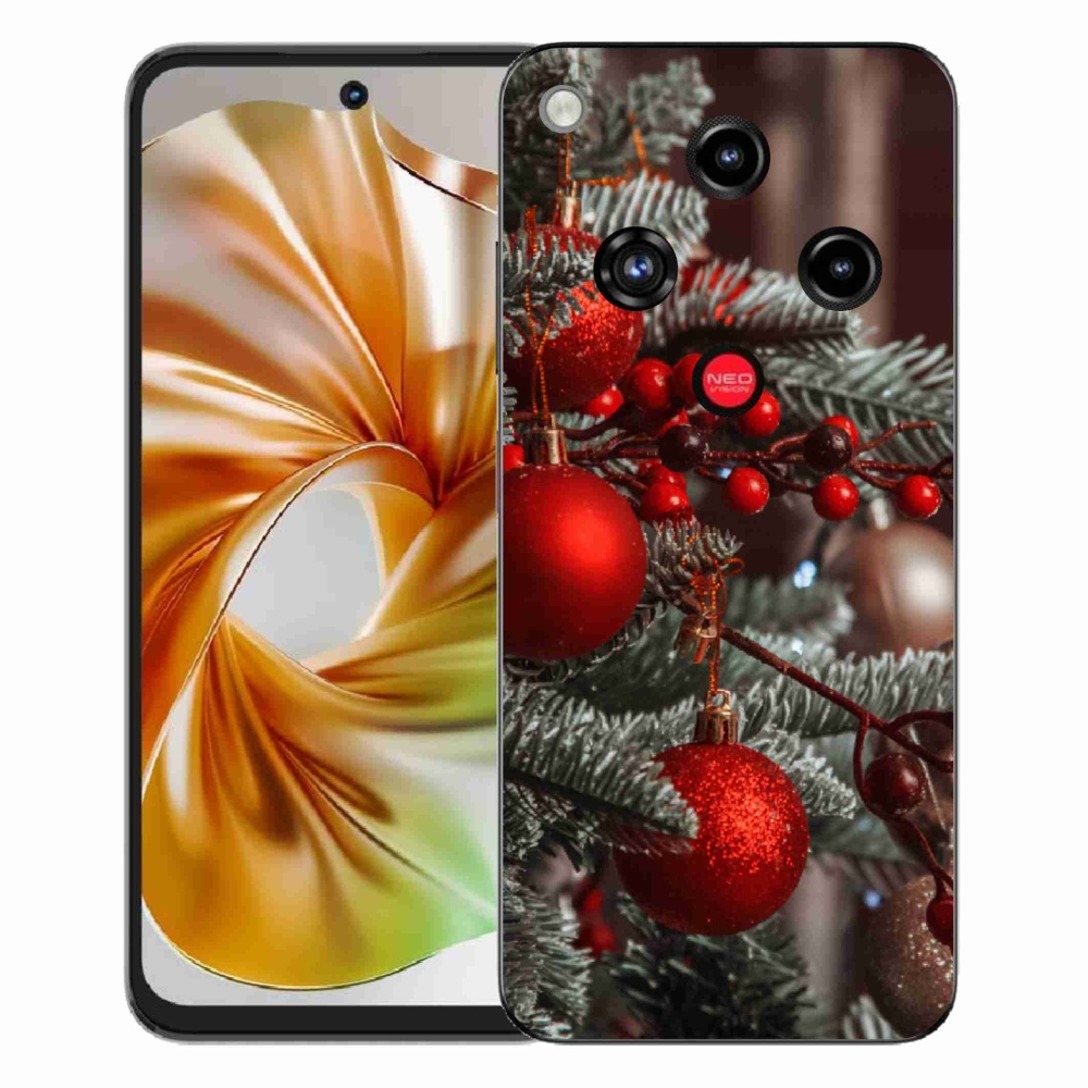 Gélový kryt mmCase na ZTE Nubia Focus 2 - vianočné ozdoby 2