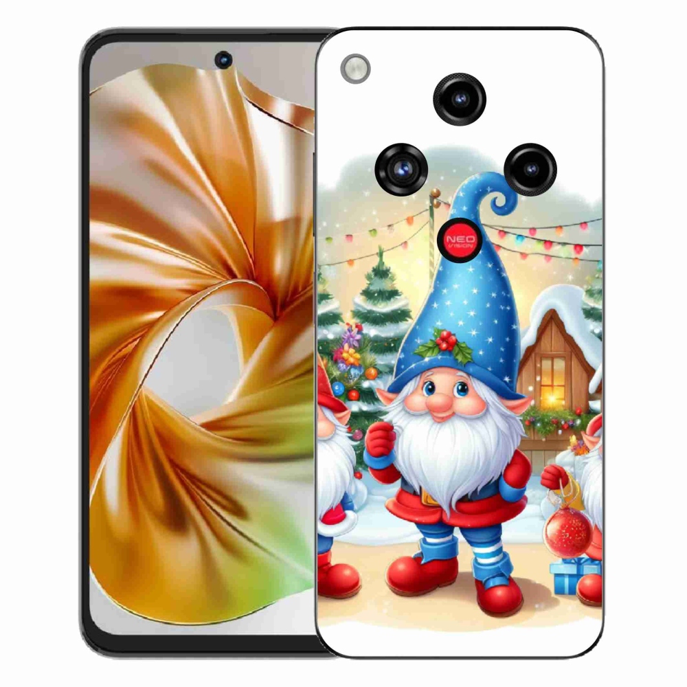 Gélový kryt mmCase na ZTE Nubia Focus 2 - vianočné škriatkovia