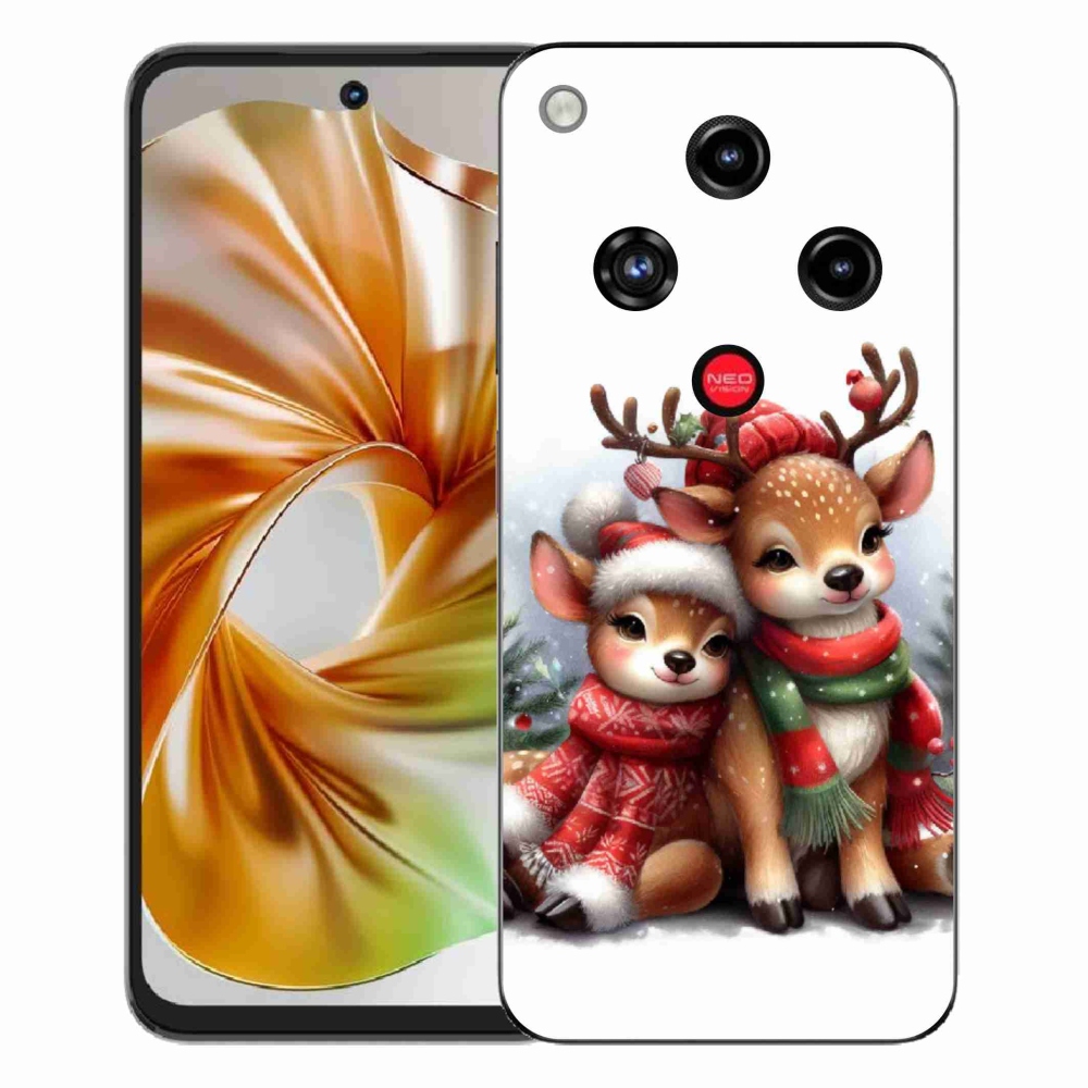 Gélový kryt mmCase na ZTE Nubia Focus 2 - vianočné soby