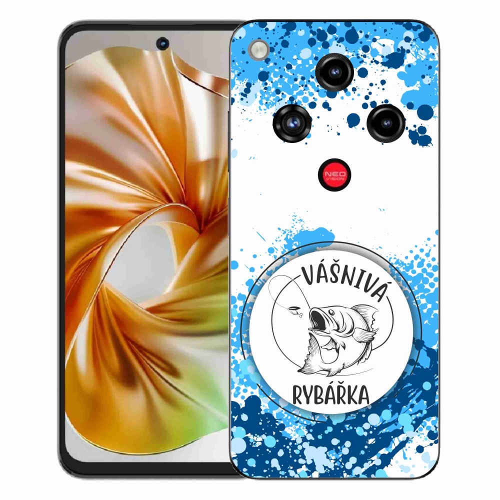 Gélový kryt mmCase na ZTE Nubia Focus 2 - vášnivá rybárka biele pozadie
