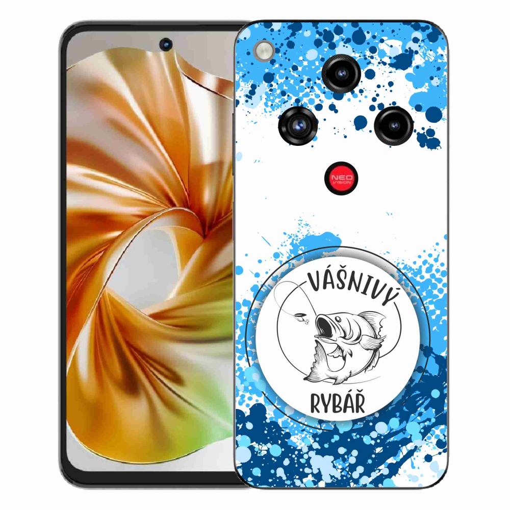 Gélový kryt mmCase na ZTE Nubia Focus 2 - vášnivý rybár biele pozadie
