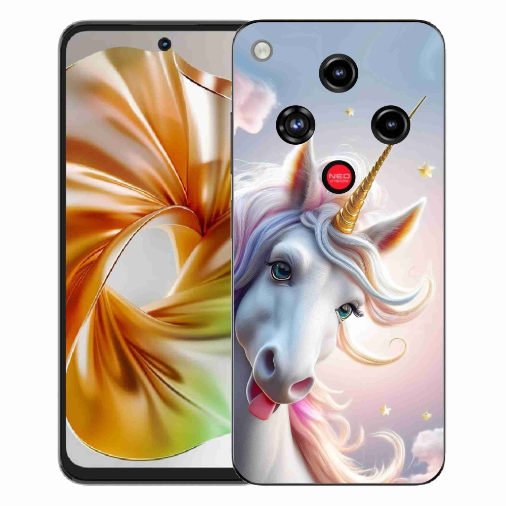 Gélový kryt mmCase na ZTE Nubia Focus 2 - veselý jednorožec