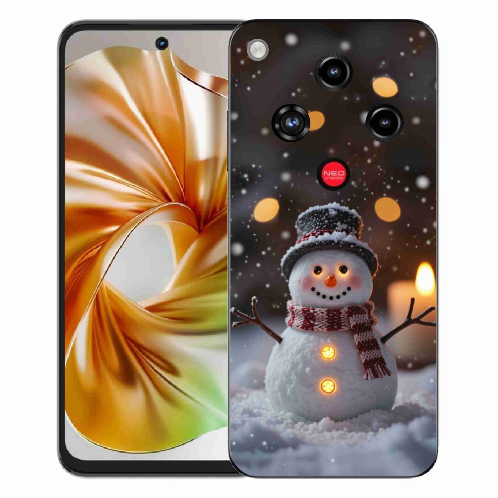 Gélový kryt mmCase na ZTE Nubia Focus 2 - veselý snehuliak