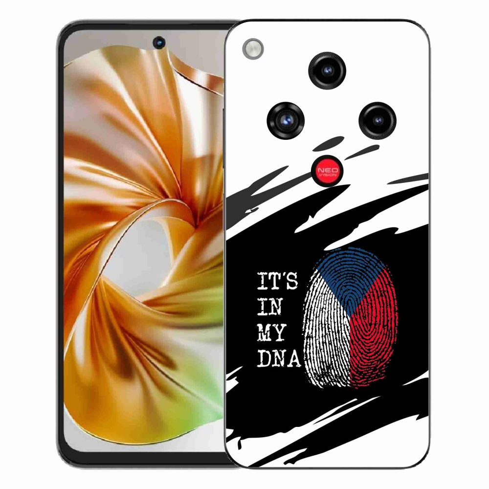 Gélový kryt mmCase na ZTE Nubia Focus 2 - vlajka odtlačok prsta čiernobiele pozadie