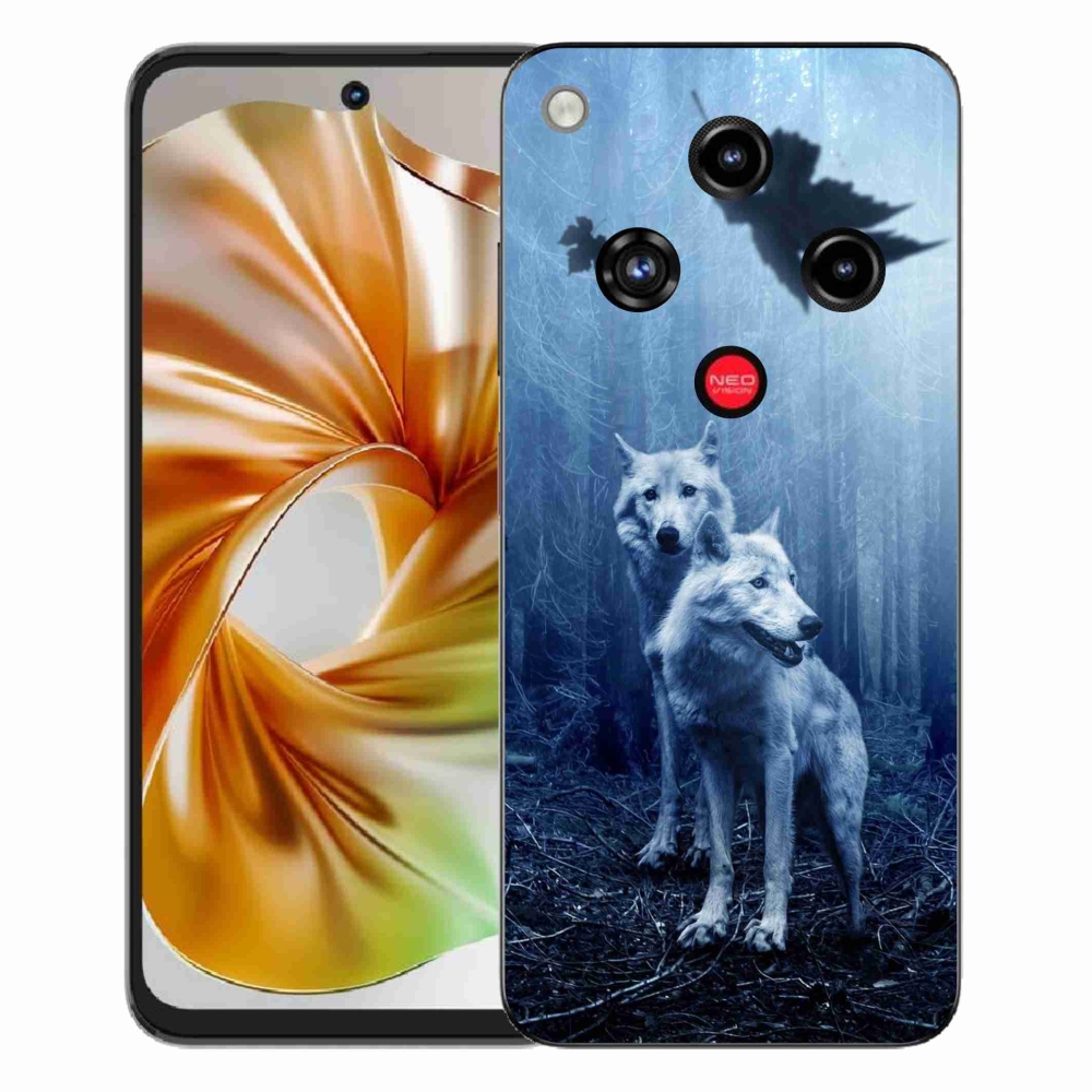 Gélový kryt mmCase na ZTE Nubia Focus 2 - vlci v lese