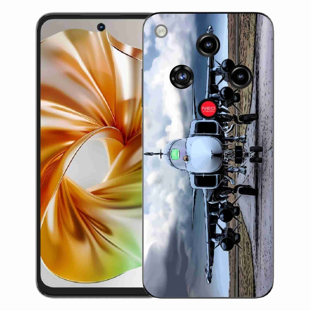 Gélový kryt mmCase na ZTE Nubia Focus 2 - vojenské lietadlo