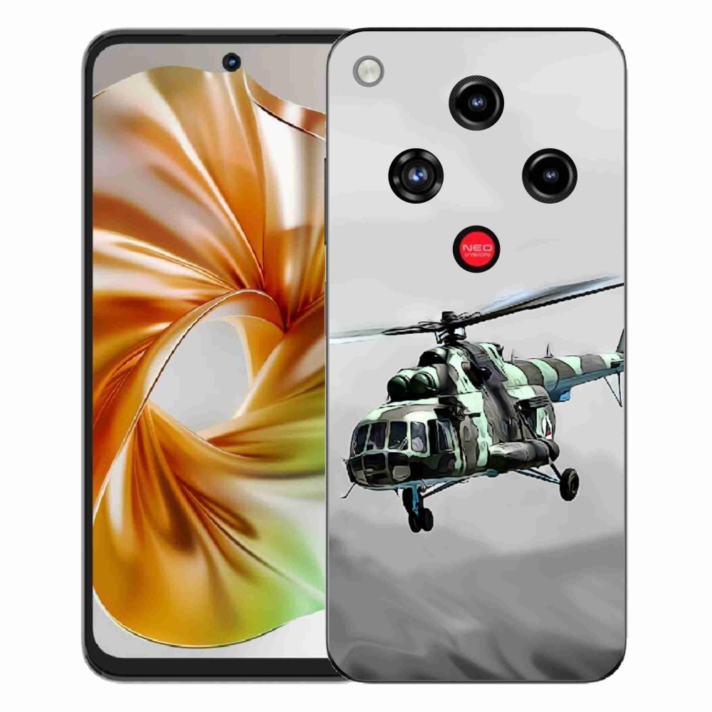 Gélový kryt mmCase na ZTE Nubia Focus 2 - vojenský vrtuľník